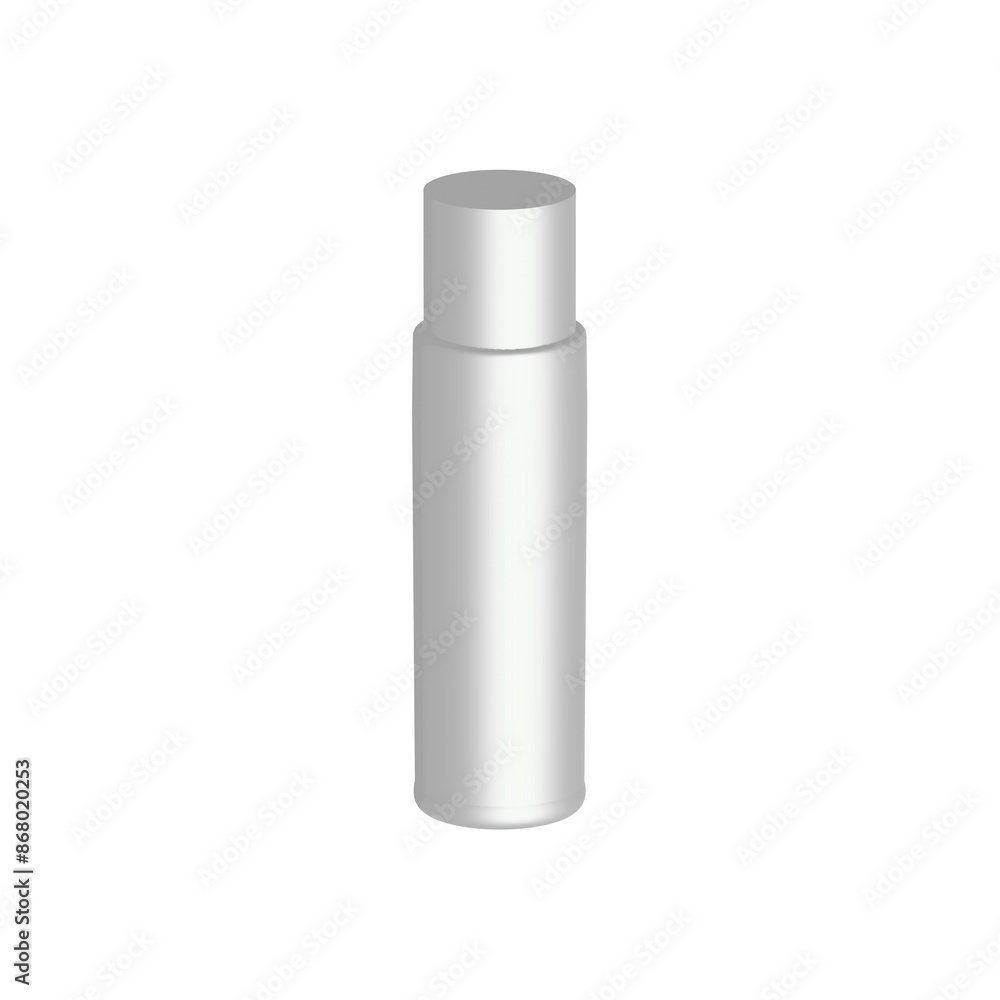 bottle shape with cap isolated on white bottle shape with cap isolated on white