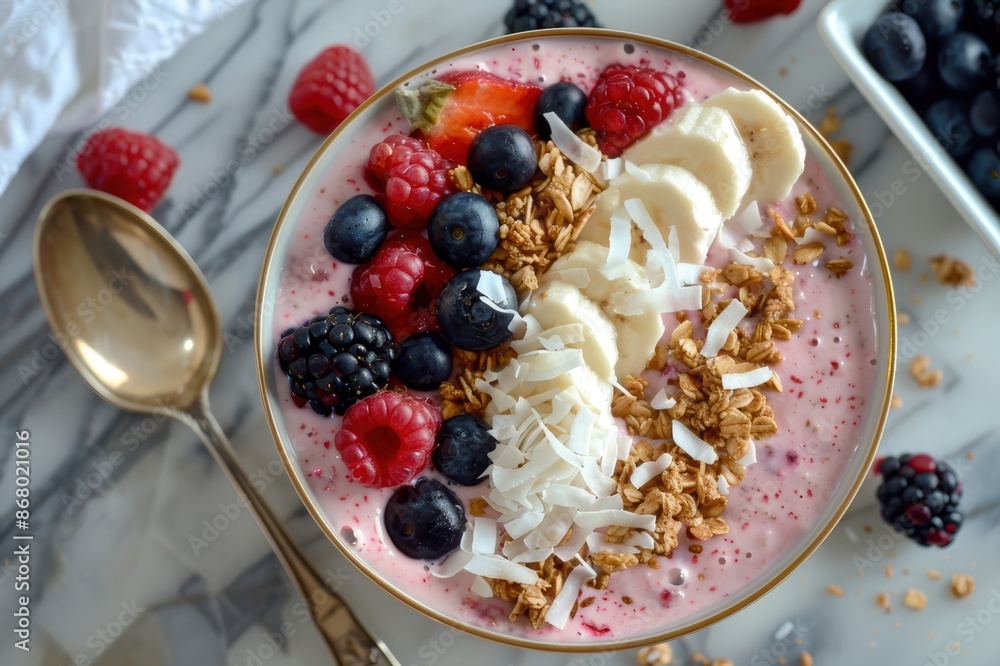 A fresh smoothie bowl