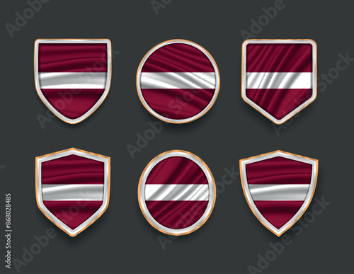 set of flags in frames with various frame shapes Free Download set of flags in frames with various frame shapes - GFXLoad