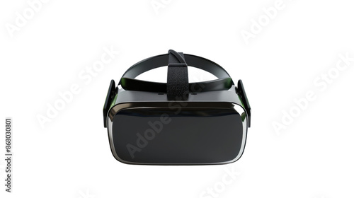 Virtual reality VR headset on transparent background