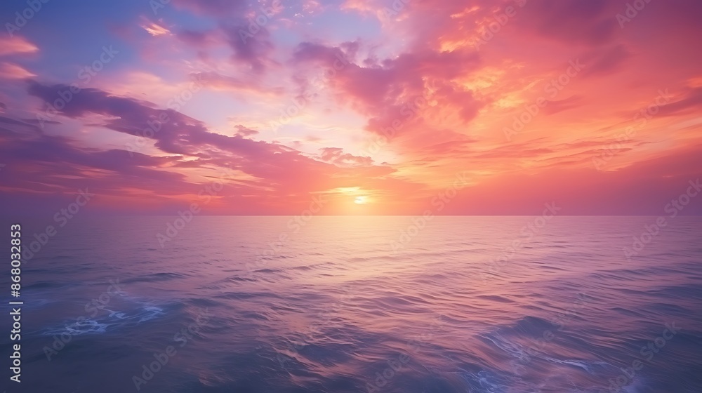 Fototapeta premium sunset over the sea
