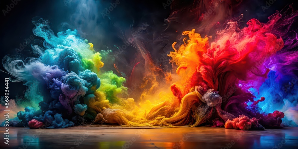 Abstract photo with high-contrast colors creating visual drama and tension, vibrant, intense, dynamic, bold, composition Abstract photo with high-contrast colors creating visual drama and tension, vibrant, intense, dynamic, bold, composition