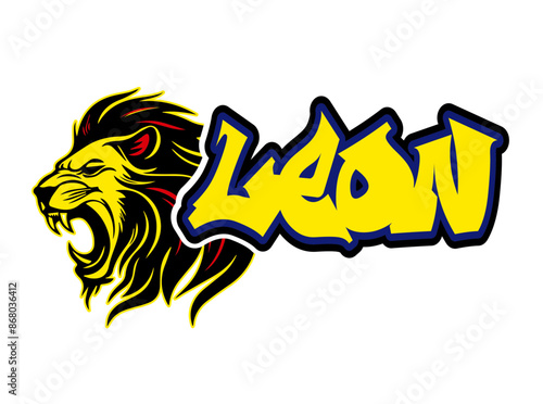 GRAFICO  VECTOR  DE LEON PARA CORTE DE VINIL 