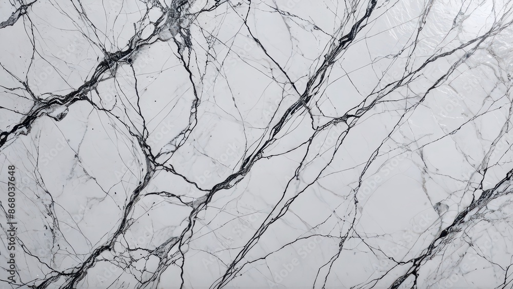 White Marble Texture with Black Veins. White Marble Texture with Black Veins.