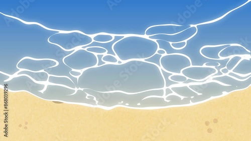 A view of written words on the sea sand in the day light. Hello summer. video animation. photo