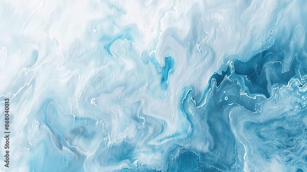 Tranquil Blue and White Fluid Art Background for Calming Visuals Tranquil Blue and White Fluid Art Background for Calming Visuals