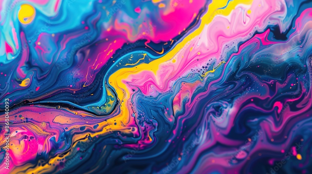 Energetic Neon Electric Fluid Art - Vibrant Colors and Abstract Patterns for Modern Design Energetic Neon Electric Fluid Art - Vibrant Colors and Abstract Patterns for Modern Design
