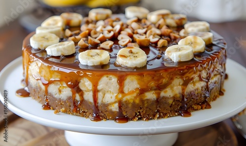  Banana Caramel Peanut Butter Cheesecake photo