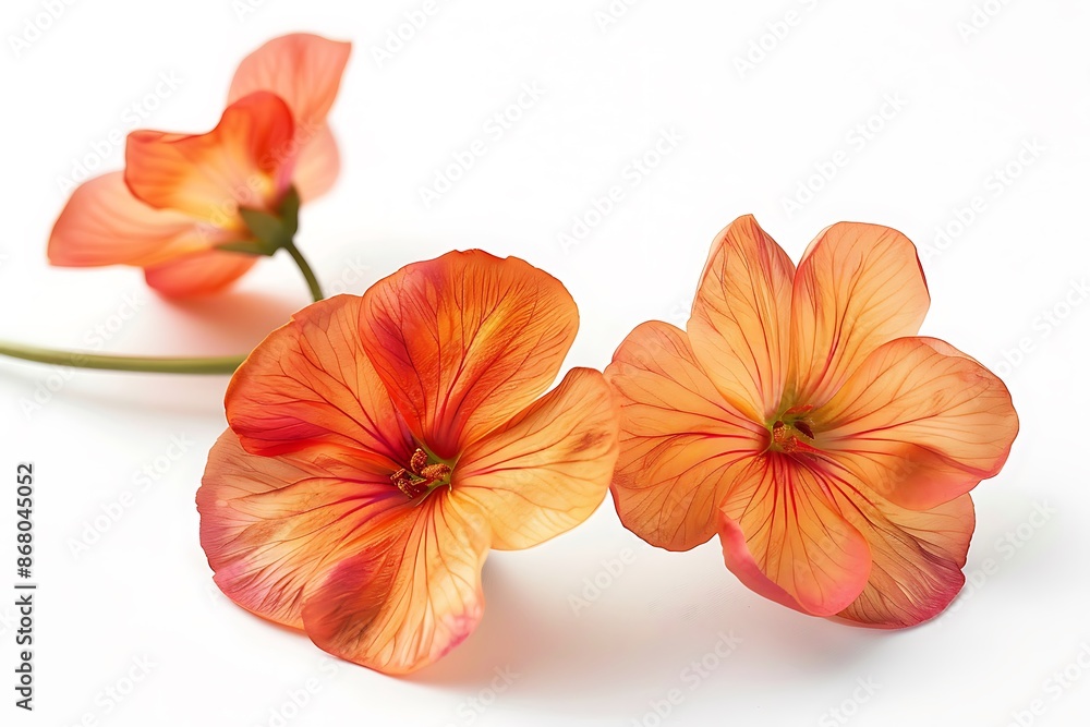 Wallflower Isolated on White Background. Beautiful Wallflower Flower Wallflower Isolated on White Background. Beautiful Wallflower Flower