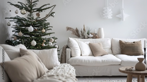 Serene Scandinavian Christmas: Minimalist Decor with Natural Textures and Materials