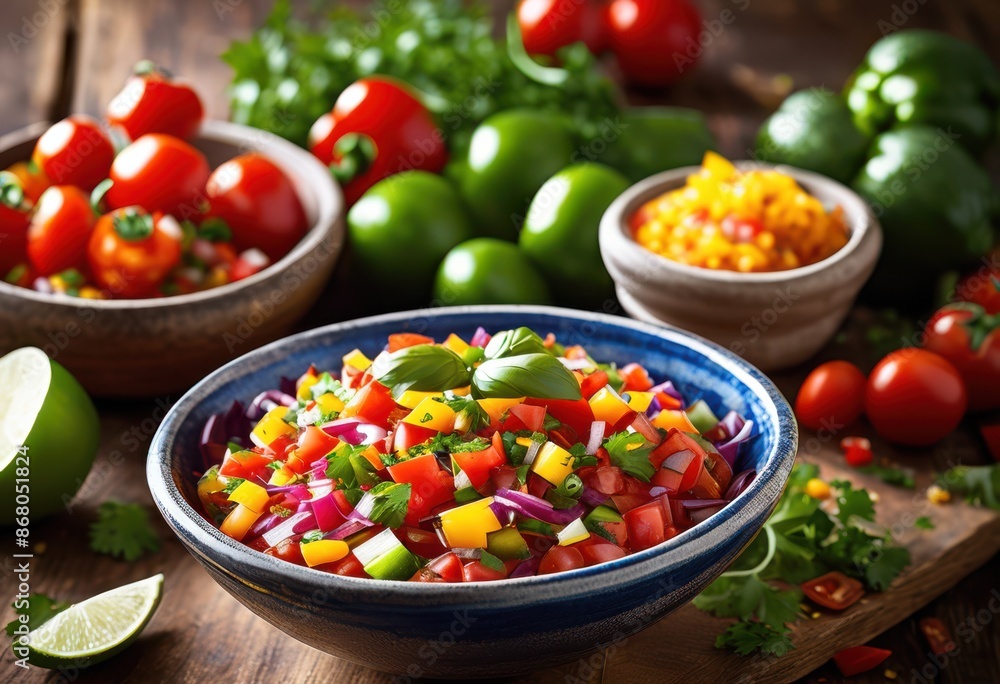 fresh homemade salsa ceramic bowl wooden healthy organic vegetables dip natural ingredients appetizer, spices, food, cuisine, snack, tasty, tomatoes, green, onions fresh homemade salsa ceramic bowl wooden healthy organic vegetables dip natural ingredients appetizer, spices, food, cuisine, snack, tasty, tomatoes, green, onions