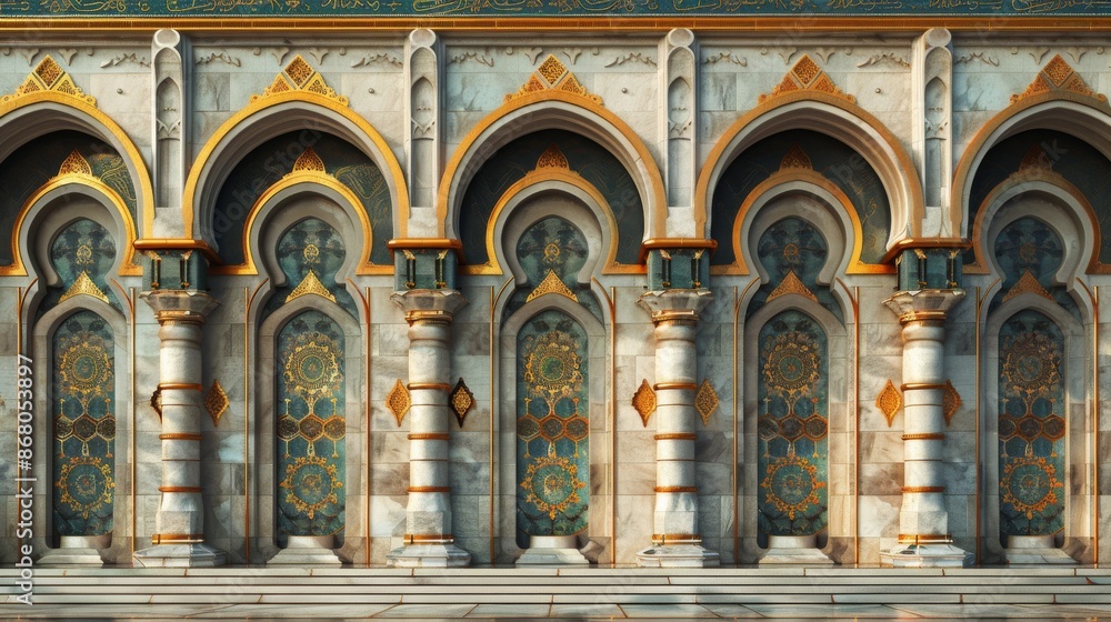 Obraz premium The design of Islamic mosques varies across regions, each reflecting unique cultural influences