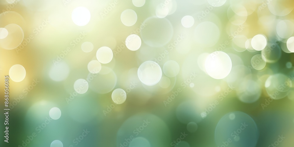 Abstract Bokeh Background with Green and Yellow Colors Abstract Bokeh Background with Green and Yellow Colors