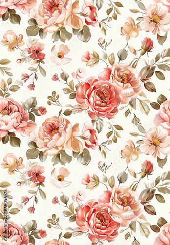 a pattern romantic flower simless , seamless floral background