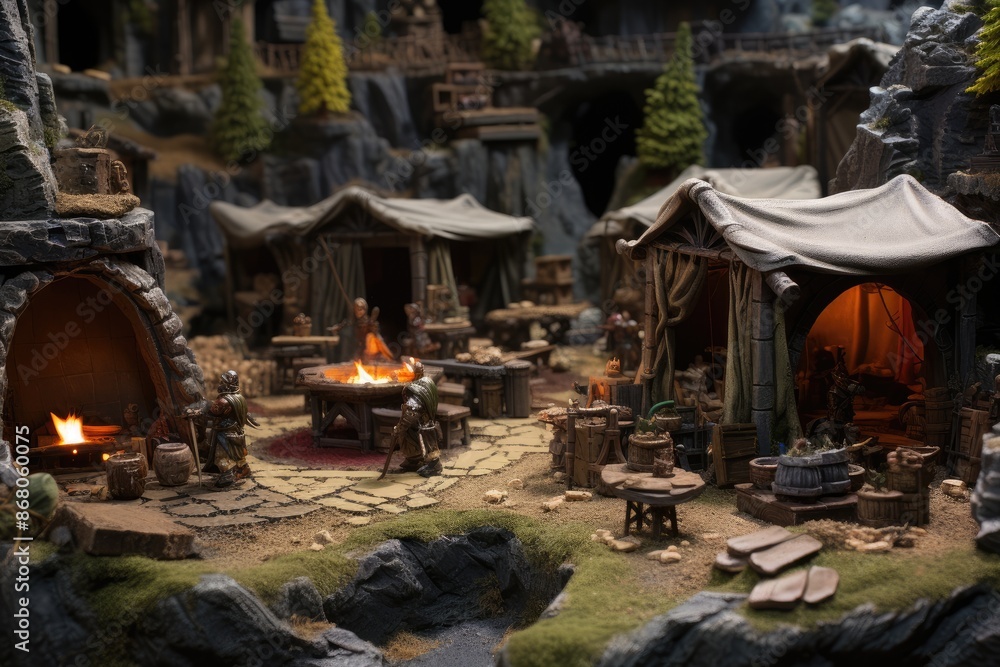 Dwarven Forge Campsite: Tents in a forge run by friendly dwarves. Dwarven Forge Campsite: Tents in a forge run by friendly dwarves.