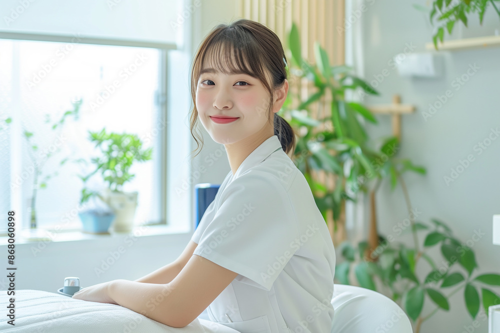 笑顔のエステティシャン