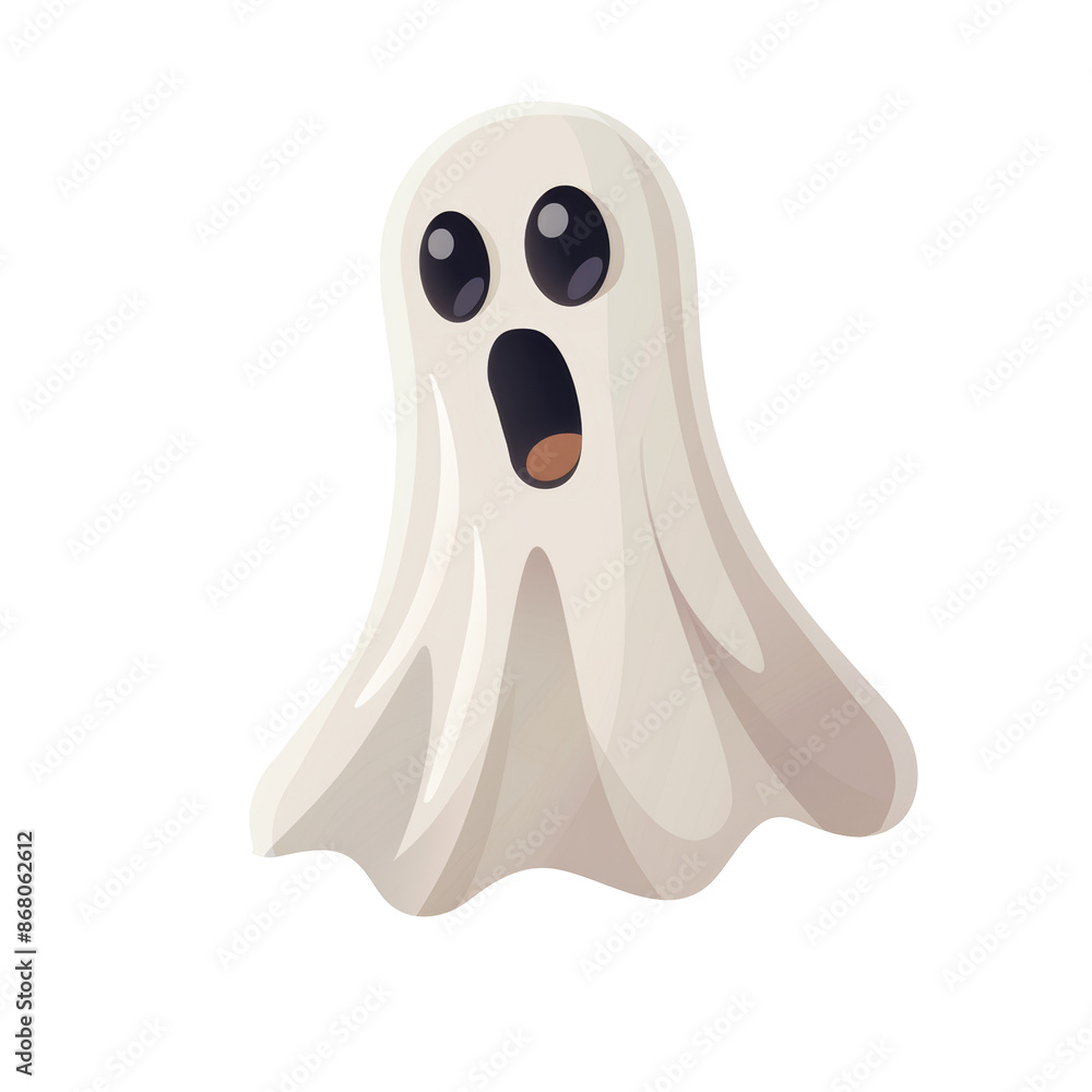 Classic Ghost with Screaming Expression on transparent background
Classic Ghost with Screaming Expression on transparent background