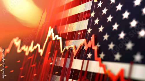 Wallpaper Mural American Economic Pulse: Stock Market Trends and Financial Analysis. Torontodigital.ca