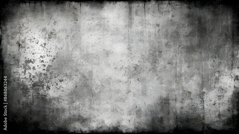 Fototapeta premium Abstract grunge black and white distressed texture background.