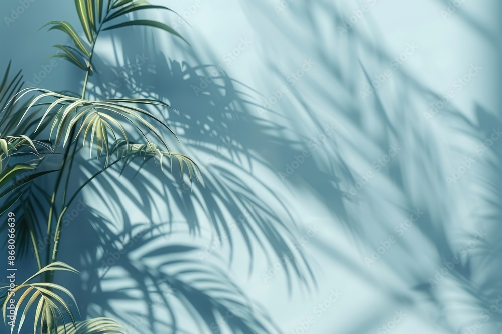 palm tree branches podium background palm tree branches podium background