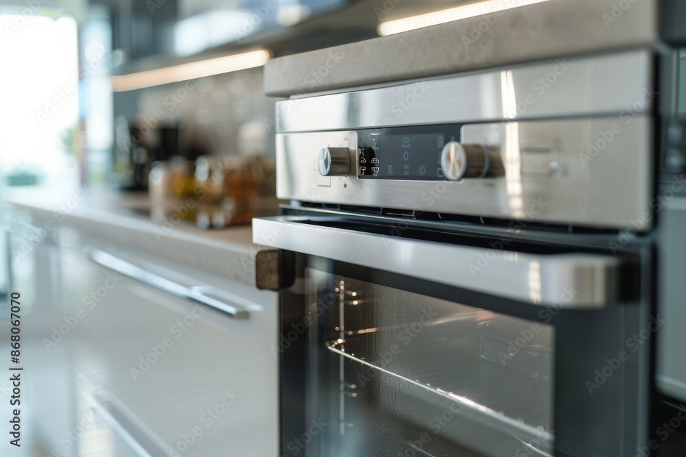 Modern Kitchen with Stainless Steel Oven Modern Kitchen with Stainless Steel Oven