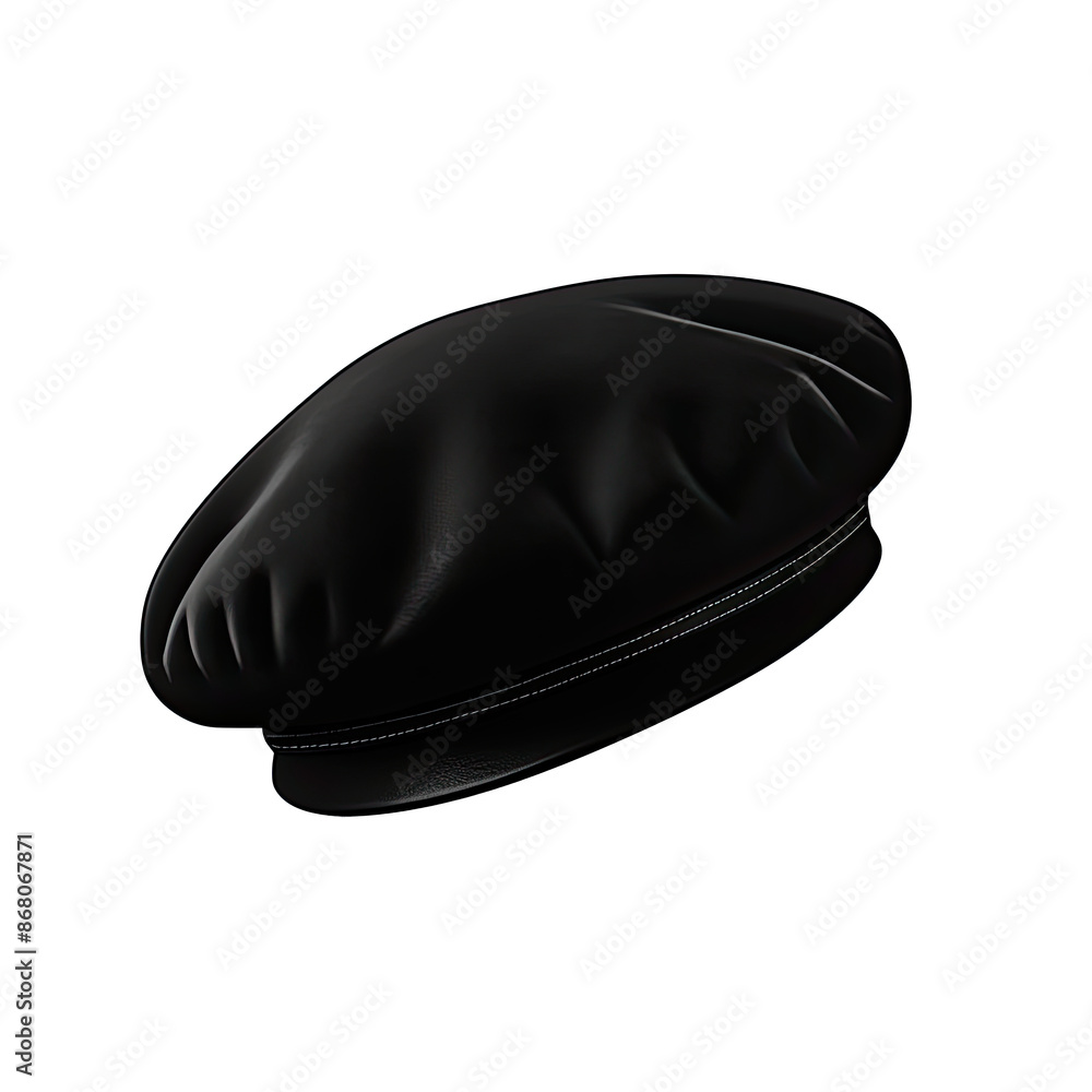 An illustration of a black beret