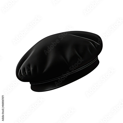 Obraz na płótnie An illustration of a black beret w salonie