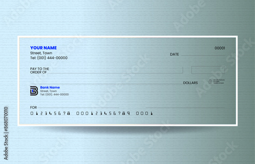 Gradient blank check template vector design