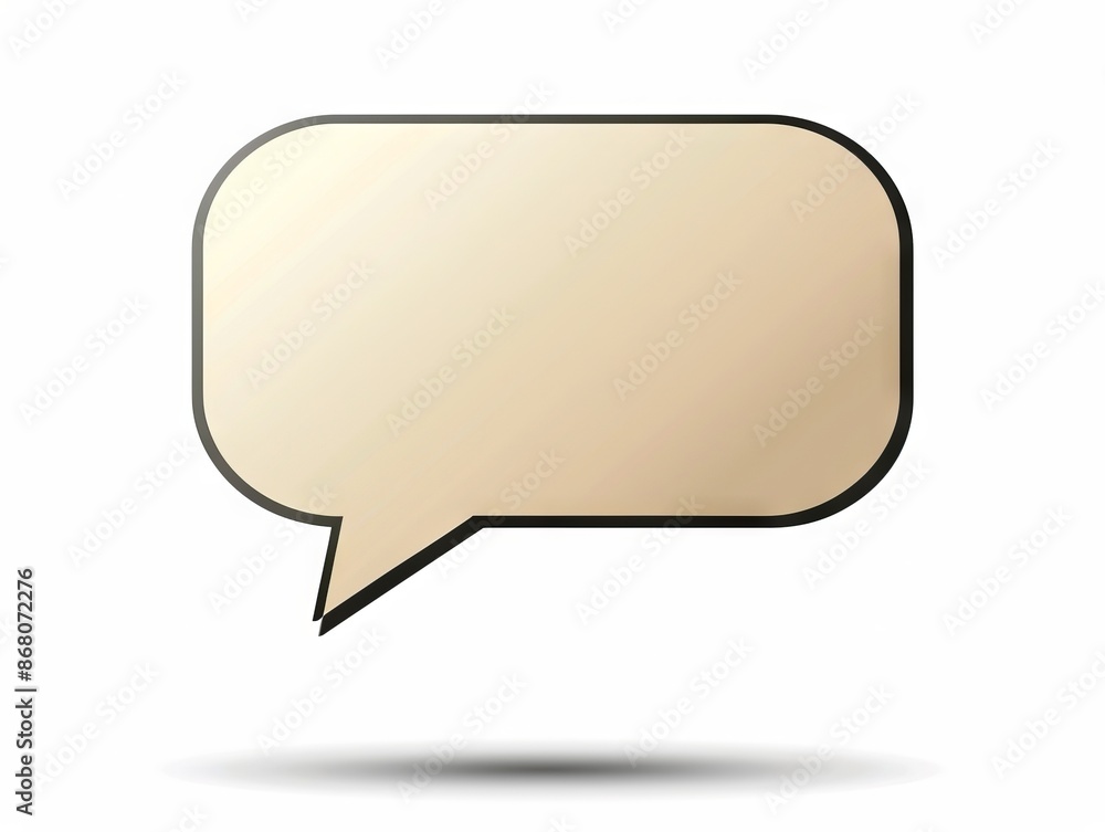 A speech bubble icon on a white background. A speech bubble icon on a white background.