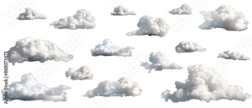 white cumulus clouds
