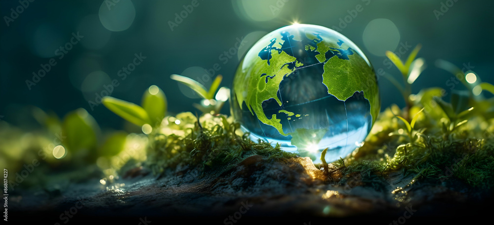 Saving water and world environmental protection concept Saving water and world environmental protection concept