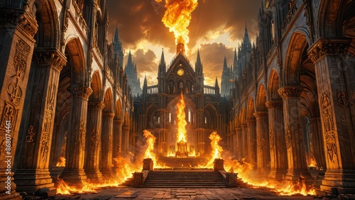 Burning Cathedral. © BOJOShop