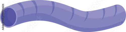 Ventilation pipe creating airflow with bends for air conditioning system