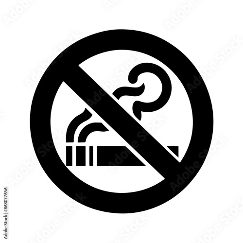 No Smoking icon vector. No smoking logo template illustration 