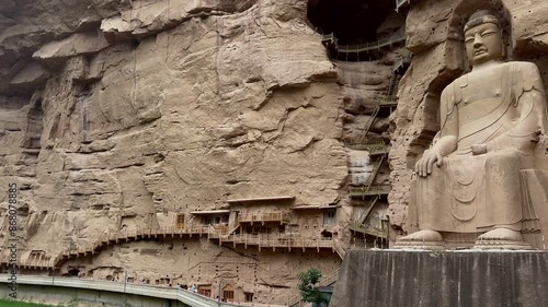 The Great Buddha Statue of Bingling Temple in Gansu Province
