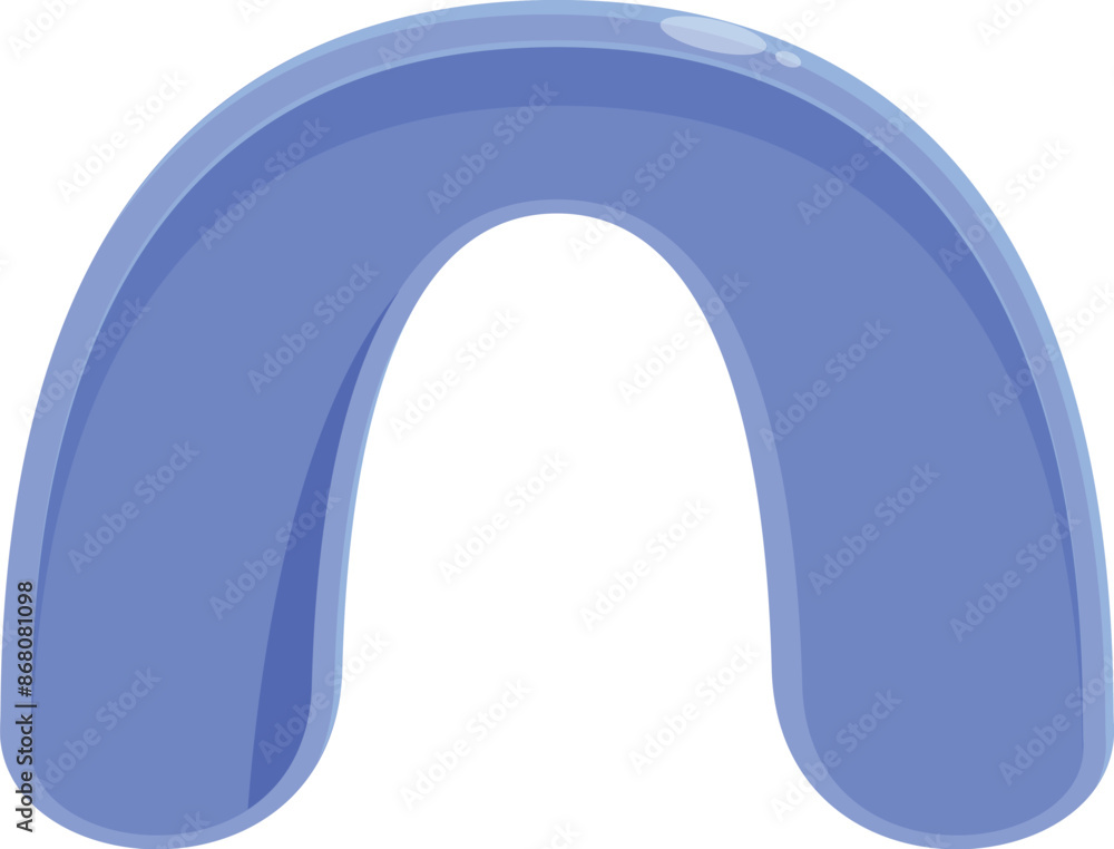 Εκτύπωση καμβά Blue mouth guard is protecting teeth from injury during contact sports