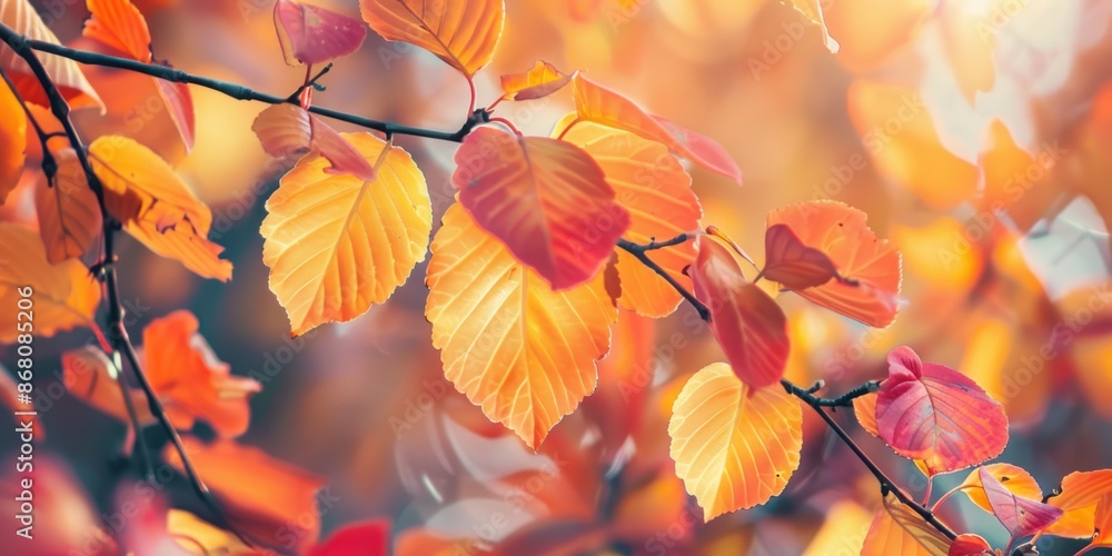 Radiant Autumn Leaves in Sunlight Radiant Autumn Leaves in Sunlight