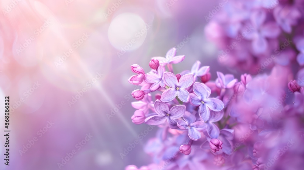 Lilac Blooms in Soft Sunlight Lilac Blooms in Soft Sunlight