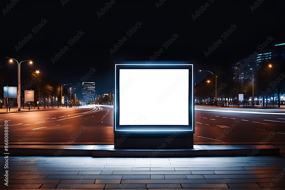Blank white billboard mockup for advertising, Billboard in the city center mock up. Blank white billboard mockup for advertising, Billboard in the city center mock up.