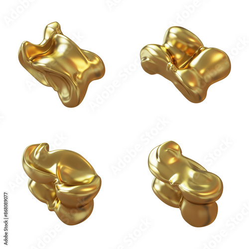 Tableau sur toile Traditional Mongolian sheep golden ankle bone image