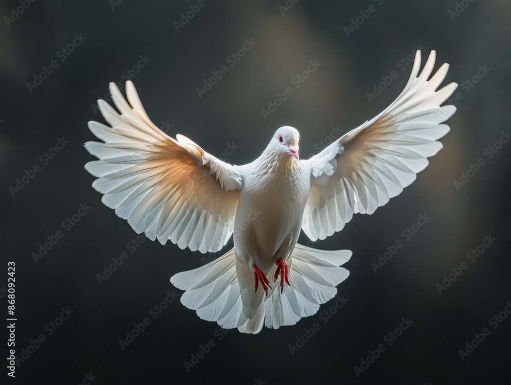 Tranquility in Flight White Dove, Symbol of Peace and Harmony Tranquility in Flight White Dove, Symbol of Peace and Harmony