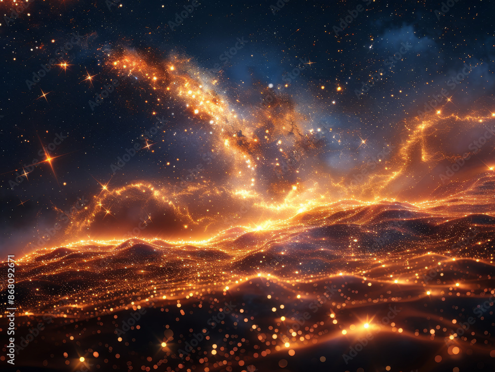 Starry sky background Starry sky background