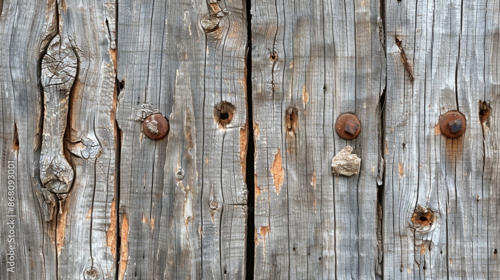 Weathered Barn with Rusty Nails and Cracked Wood Close Up Weathered Barn with Rusty Nails and Cracked Wood Close Up