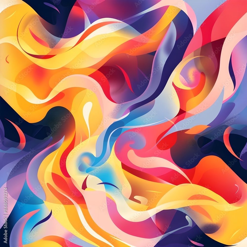 Obraz premium abstract colorful background with waves