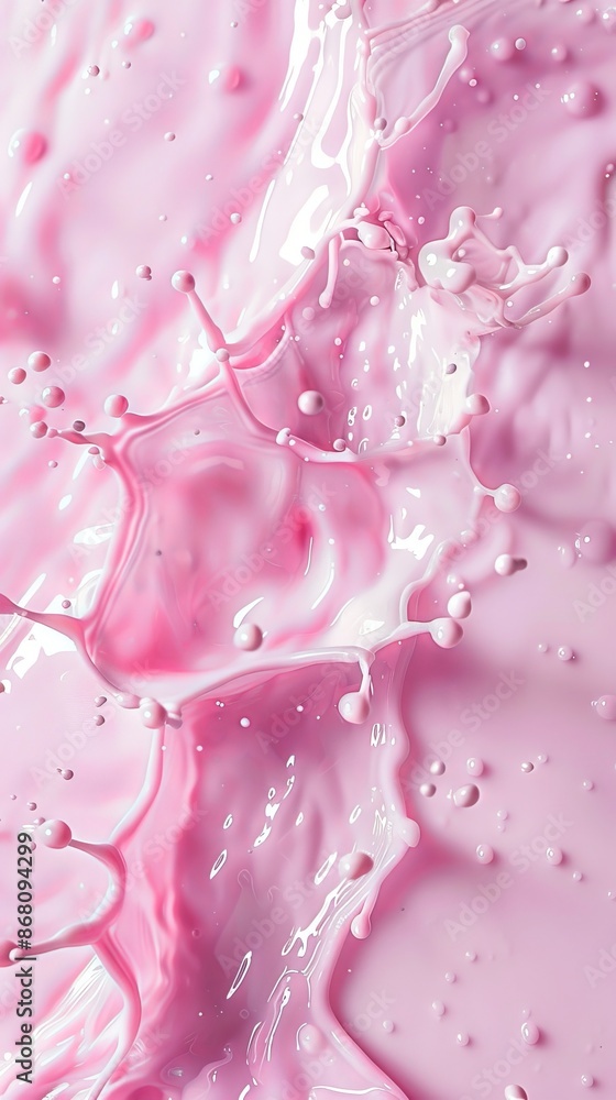 Splash of pink liquid, abstract background Splash of pink liquid, abstract background