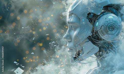 A humanoid robot head