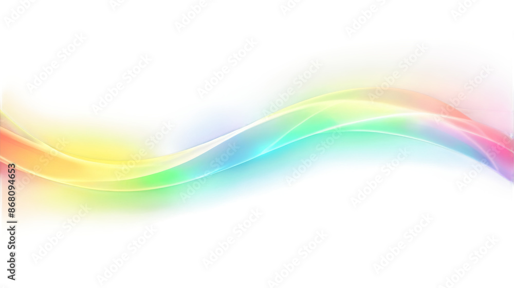 Abstract blurred rainbow light effect on transparent background Abstract blurred rainbow light effect on transparent background