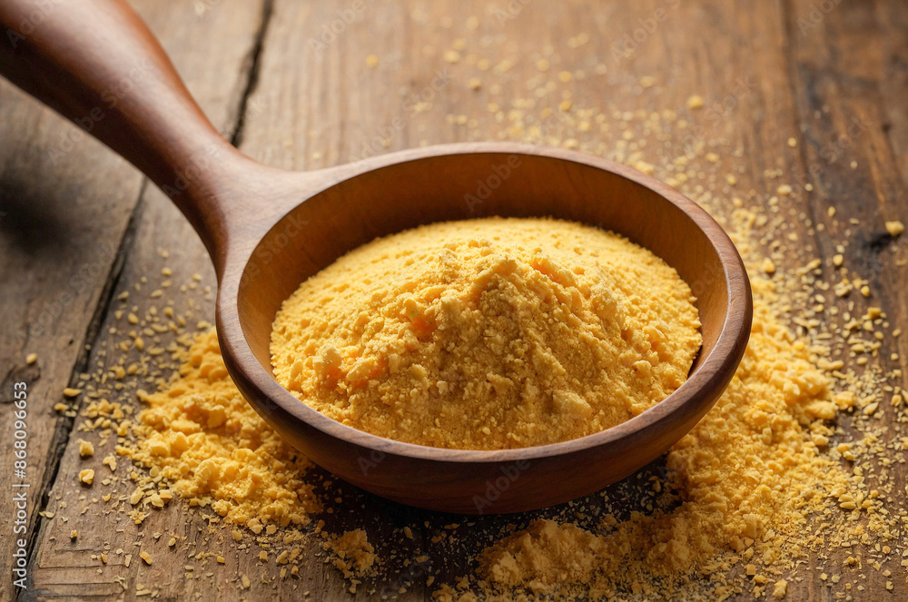 Unleash Culinary Creativity: Cornmeal & Wooden Ladle