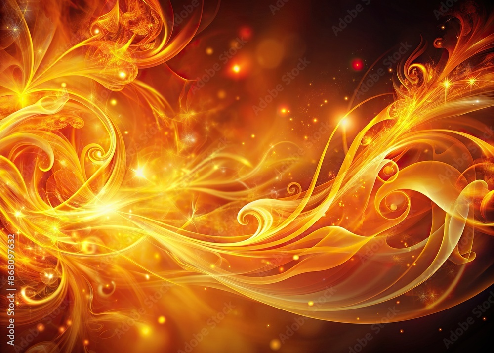 Vibrant orange and yellow abstract blaze fire flame texture with danced wisps and swirling patterns, ideal for dramatic banner backgrounds with 3:1 aspect ratio. Vibrant orange and yellow abstract blaze fire flame texture with danced wisps and swirling patterns, ideal for dramatic banner backgrounds with 3:1 aspect ratio.