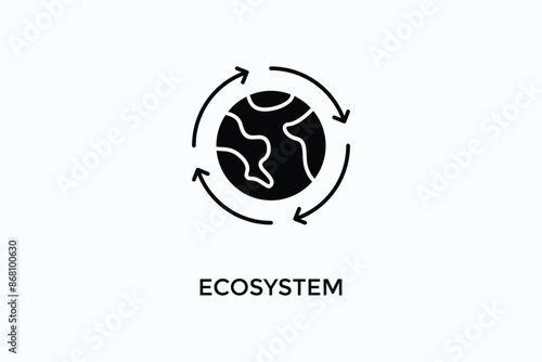 Ecosystem Vector Icon Or Logo Illustration